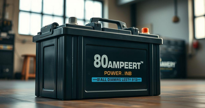 Bateria 80 Amperes: Potência e Confiabilidade